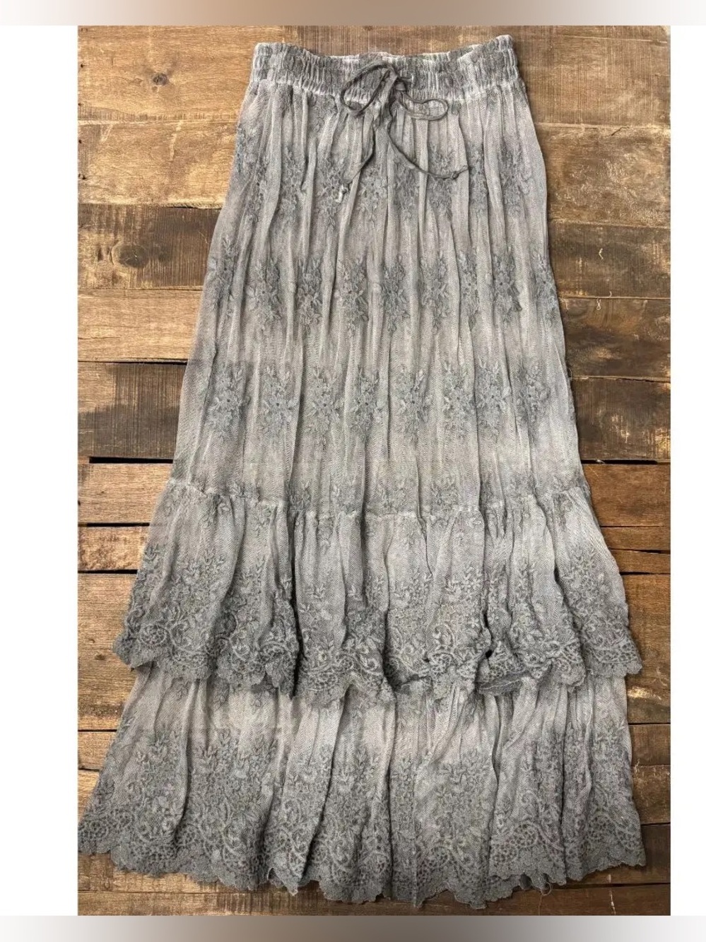 BRAND NEW Jaded Gypsy Whispered Skies Skirt - Charcoal